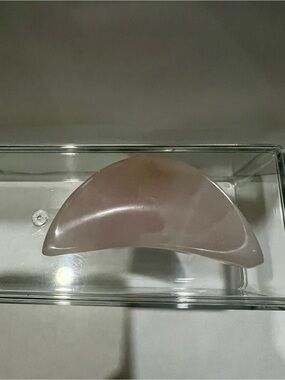 Rose Quartz Crescent Pink Moon Bowl